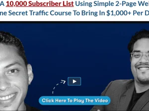 $1K A Day Fast Track – Build 10K+ Email List FAST and Immediately 