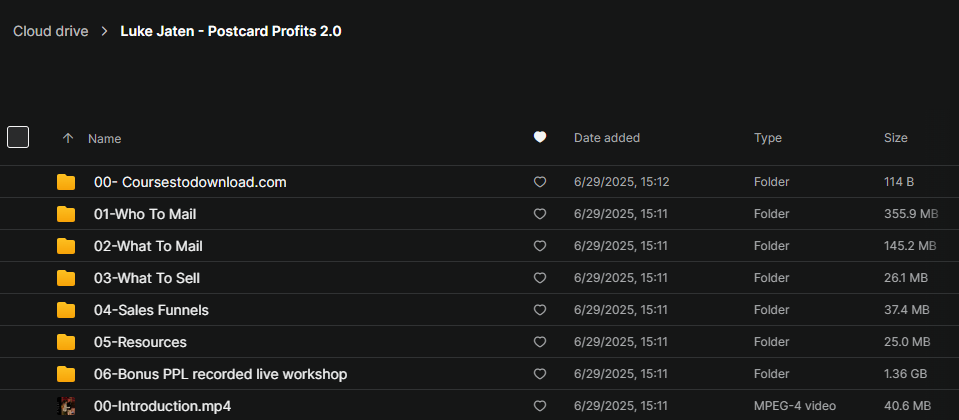 Luke Jaten - Postcard Profits 2.0